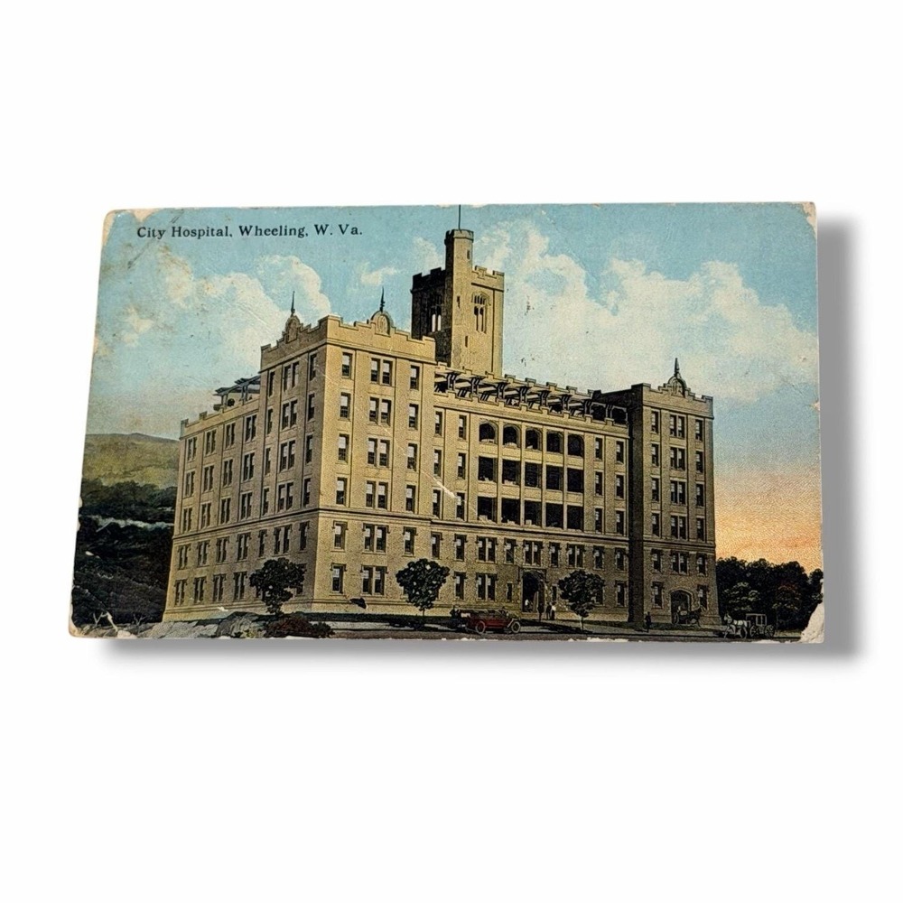 Postcard City Hospital Wheeling West Virginia c1914 Divided Back Card A198